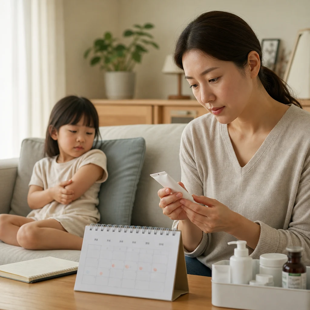 아이 아토피 연고는 좋아져도 바로 끊으면 안 되나요?