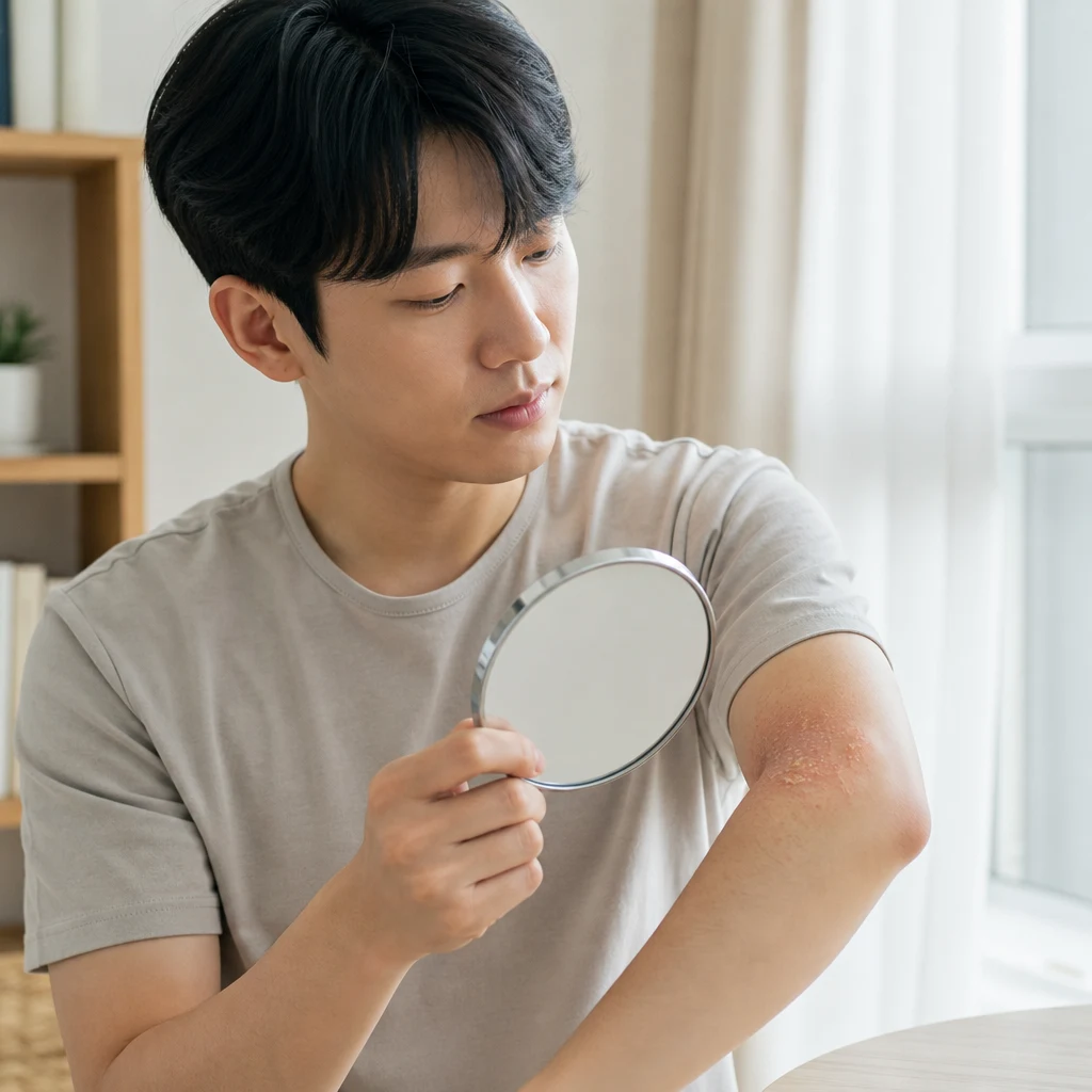 아토피 피부염에 진물과 노란 딱지가 생기면 감염인가요?